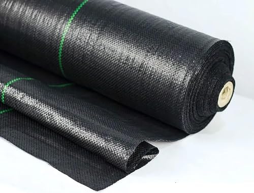 EYRMQWJPC Control de Malas Hierbas, Membrana geotextil for Cobertura del Suelo, Barrera Duradera contra malezas for jardín, Resistente, 1,2 MX 200 m(0.8 * 200m)