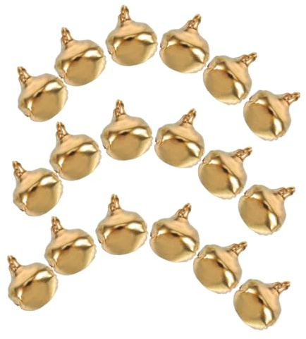 WRITWAA 200 Pezzi Campanellini in Metallo Dorato per Creazione Gioielli e Decorazioni Fai da Te Campane Piccole per Collari Animali e Addobbi Natalizi