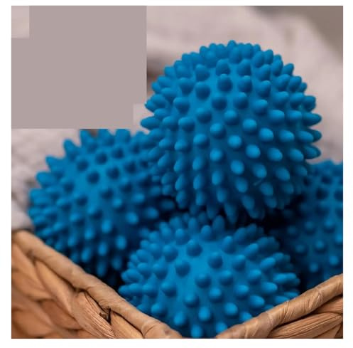 Wiederverwendbarer PVC-Wäscheball, fester Reinigungsball, Haushaltsreinigung, Waschmaschinenzubehör, Weichspüler(4pcs blue)