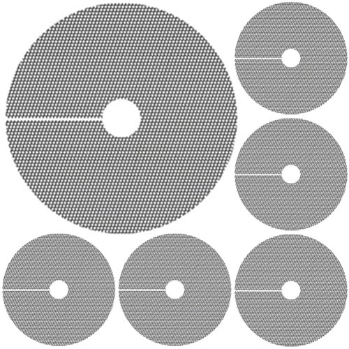 HTU 6 Piezas Rejilla para Macetas Cortable Protector de Suelo para Macetas Rejilla de protección de Flores para Interiores y Exteriores Protector de Suelo para Plantas en Macetas