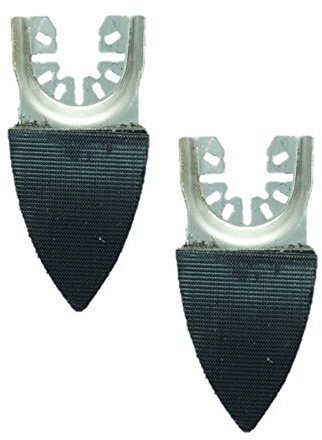 TopsTools 2pcs FAFSP_2 50mm x 35mm Tamponi abrasivi Professionale | Compatibile DeWalt, Stanley, Black & Decker, Bosch, Fein (Non-StarLock), tamponi a strappo trattengono saldamente i fogli