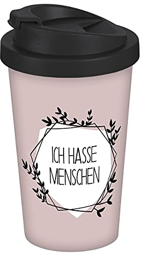 infinite by GEDA LABELS (INFKH) Coffee to go Becher Ich hasse Menschen 400ml, Rosa