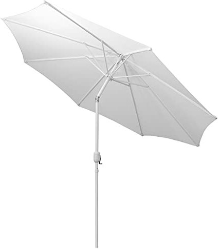Yellowshop. - Ombrellone palo centrale Ø 3,0xH2,50 mt con snodo e 8 stecche Bianco o Tortora - BAIA (Bianco)