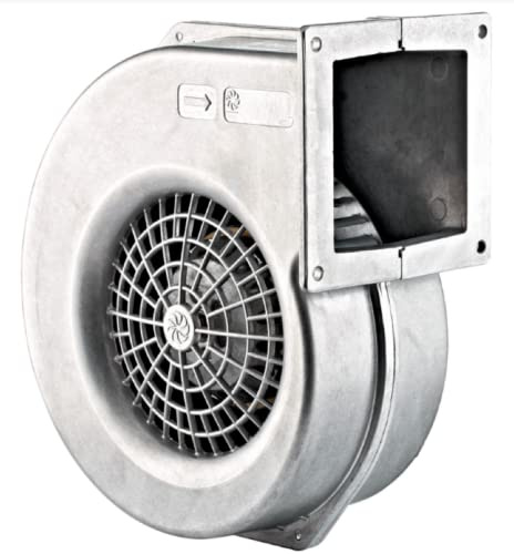 UZMAN Radiallüfter Industrie Druckgebläse Radial Gebläse Kesselgebläse Schmiedefeuer Radialventilatoren aus Aluminium oder Stahlblech - 230 V - 450m³/h bis 1150m³/h (RV 140 ALU (485m³/h))