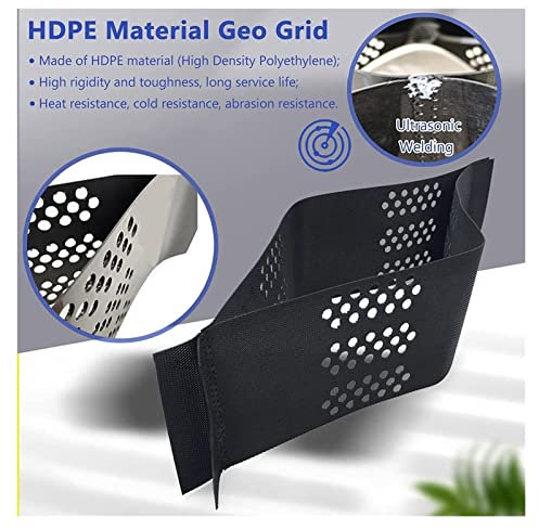 Stabilisateur Gravier Geo Grid Ground Grid, Geo Cell Grid de 2 pouces d'épaisseur, grille de gravier HDPE Matériau, grille de stabilisation du sol 1885 KG Par m², grille de gravier à la travouge for l