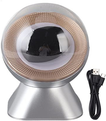 Riuulity Automatischer Uhrenbeweger, Uhrenbewegerboxen, Leiser Motor für Uhren, Als, AC-Adapter oder Batteriebetrieben, für Geschenke für Männer und Frauen (Silber)