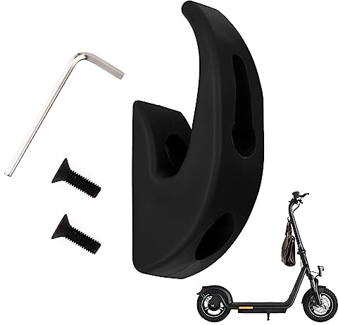 Gancho Delantero para Patinete,Scooter Delantero Claw Hanger Transporte Accesorios de Gancho Multifuncionales,Ganchos para e Scooter,Accesorios Patinete Eléctrico para Xiaomi Scooter 1-Qaquete (Negro)