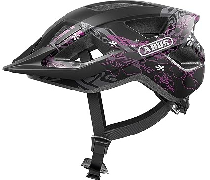 ABUS ADURO 3.0, Unisex - vuxen cykelhjälm, Schwarz (maori blackberry), L (58-62 cm) -