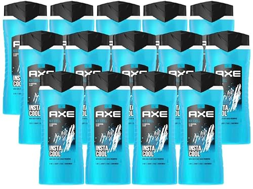 AXE 3in1 Duschgel & Shampoo Ice Chill XL 14x 400ml | Showergel Men Shower Gel Herren Männer Shampoo