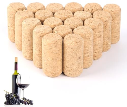 20 Stück Korken,Naturkorken Flaschenkorken,Weinkorken,Bastelkorken,Spitzkorken,Korken zum Basteln,Weinkorken zum Basteln Dekorieren,Cork Kork für Glasflaschen, Weinflaschen und Bierflaschen