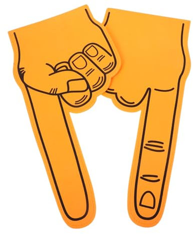 TOKIDNY 2 Stück Schaumstoffhände Für Cheerleading Sportveranstaltungen Und Spiele Eva Hand Requisiten Superweicher Und Bequemer Schaumfinger Für Und Partygeschenke