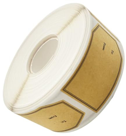 CANIGHT Personalisierte Aufkleber Rolle Beschreibbare Selbstklebende Geschenkanhänger Etiketten Für Verpackung Leere Kraft Labels Dekorative Geschenktütenanhänger