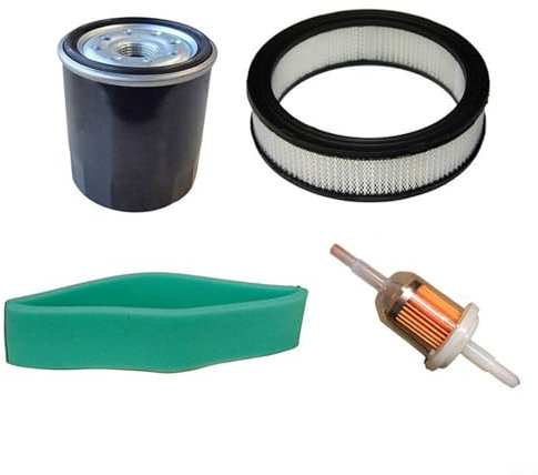 FUANA Motor-Wartungsset für 316,318 420 Rasentraktoren für ONAN Motorluftfilter-Sets mit Vorfilter, Kraftstofffilter-Ölfilter, Komplettpaket, um die Motorform zu halten