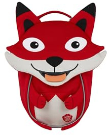 Affenzahn Kinderrucksack Kleiner Freund | Ergonomischer Kindergarten-Rucksack für Kinder von 1 bis 3 Jahren mit Reflektoren, Ziehzunge und Namensschild