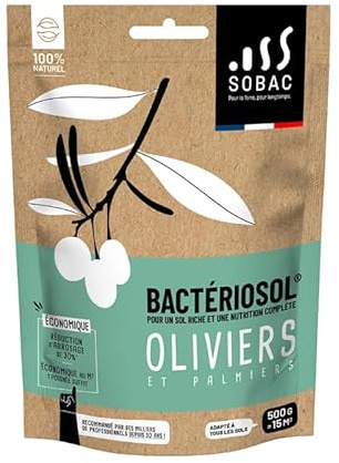 SOBAC Bactériosol® Fertilisant Oliviers et Palmiers - sachet 500g