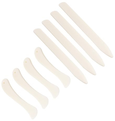 8 carpetas de cuero para arrugar la tela, herramienta para coser costuras, aplanar, encuadernar, álbumes de recortes, herramienta de corte de manualidades de cuero