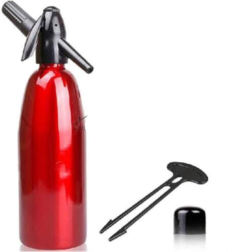 Soda Siphon Wine Making 1 LTR - Prepara Acqua Frizzante per Mojito, Cocktail Gin Fizz E Spritz di Vino, Red