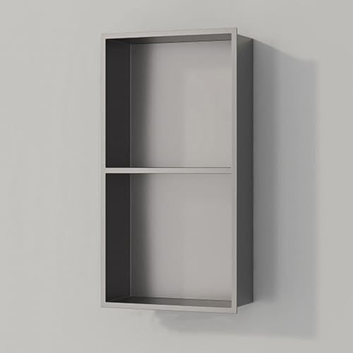 Nicchia doccia in acciaio inox, mensola da bagno a incasso, scaffale a tre ripiani per articoli da toeletta per bagni e cucine moderni