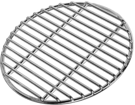 Pineeseatile grillgaller ersättning 40 cm rostfritt stål förtjockat runt grillgaller bakplåt för camping, picknick, trädgård, galler