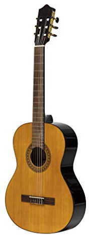 Stagg SCL60 classical guitar with spruce top, natural colour, left-handed model