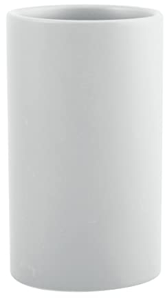 Spirella Tubo Bicchiere in Ceramica Bianco Opaco Opaco