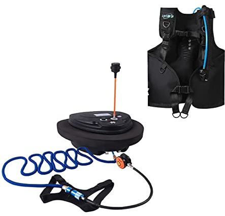 TUXING Ventilateur de plongée tustar,réservoir de plongée Rechargeable Portable étanche de 3,5 Heures avec plongée BCD,plongée sans réservoir,Tuyau de 45 Pieds et régulateur de Respiration de plongée