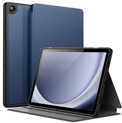 JETech Skyddsfodral för Samsung Galaxy Tab A9 Plus 11, Marin | Stativ i Flera Vinklar, Tunt Skydd Skal, Automatisk Väckning/Sömn