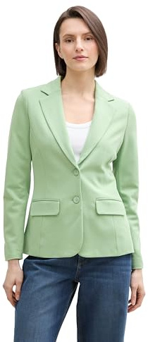 TOM TAILOR Blazer para Mujer, 37116 - True Green, M