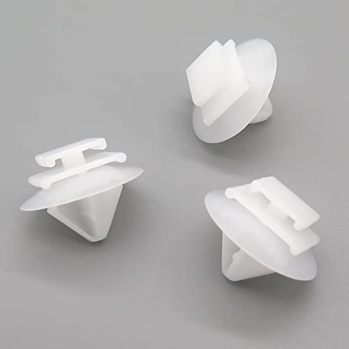 VVO Fasteners- White Plastic Side Skirt, Sill Moulding Cover Trim Clips for Peugeot 3008, (Pack of 10)