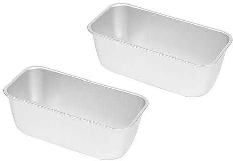 HOLIDYOYO 4piezas Moldes De Hornear Rectangulares Antiadherentes Para Pan y Pasteles De Bandejas De Toast Para Cocción Horno y Microondas Para Bizcochos y Panes Caseros