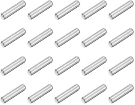 QUARKZMAN 80Pcs M1.5 x 6mm 304 Acier Inoxydable Goujon, Cylindrique Étagère Support Cheville Pin Parallèle Attache Pour Fabrication Mécanique, Industrie, Installation De Meubles, Argent