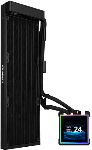 Lian Li HydroShift II LCD-S 360 Fanless Schwarz | 360 mm AiO-Wasserkühlung ohne Lüfter mit 3,4 IPS-Display – Breite CPU-Kompatibilität & flexible Kühlungsfreiheit
