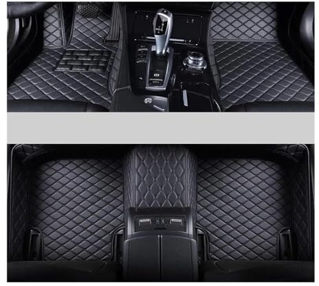 Alfombra Coche Piso Cobertura Completa Alfombrillas De Coche Personalizadas para IX para I20 Auto Impermeables para Todo Tipo Clima Accesorios para Automóviles(Black)