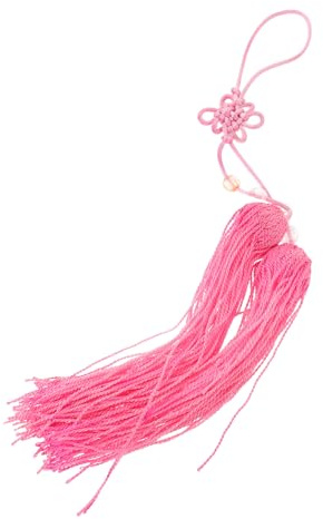 Healeved Kinesisk Taichi i med Traditionell Knut Charm för Kung Fu och Tai Chi Träning Rosa