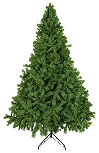 Luxury 5ft 6ft 7ft 8ft 9ft 10ft 12ft Green Artificial Christmas Trees -Bushy High Tip Count Xmas Trees (8ft / 240cm)