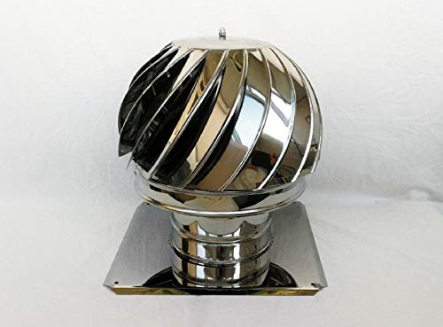 Schornsteinabdeckung Schornsteinhaube Schornsteinaufsatz Kaminplatte Kaminhaube Kaminaufsatz Kaminhut Schornsteingrundplatte Kaminhut (180mm 24x24 cm)