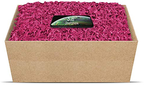 SizzlePak Geschenkfüllmaterial Umweltfreundliches Papierfüllmaterial viele Farben 125g-1kg (Fuchsia, 1kg)