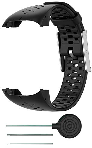 Ersatzarmband Kompatibel für Polar M400 / M430, weiches Silikon Armband mit Werkzeug, atmungsaktivem und bequemem Uhrenersatzband