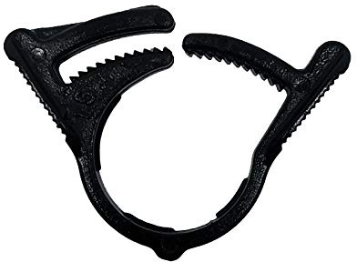 RIEGOPRO - Morsetto a goccia per tubi da 16 mm, confezione da 25 pezzi, colore: nero, per irrigazione a goccia e giardinaggio