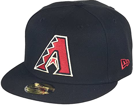 New Era 59Fifty Perf Emea Diamondbacks KepsEra Damer/Herrar - fitted cap basebollkeps flat brim hatt Sluten på baksidan, med skärm Vinter Höst Vår Sommar Sommar-Vinter - 7 5/8 (60,6 cm) svart