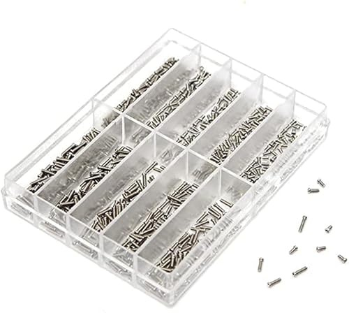 CENPEK 600 st 10 typer klockarmband baksidesskruv reparation klockverktyg 1,6–6,0 mm rostfritt stål korsskruv för armbandsur klocka baksidesfodral reparation tillbehör
