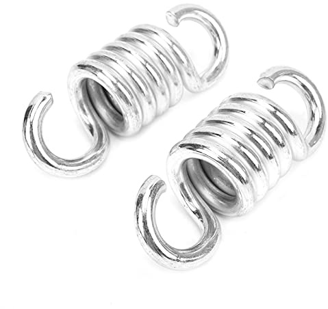Cosiki Zugfeder Schwingfeder, 2 Stück 8 mm Robuste Schaukelfeder, Zwei Haken Hänge-Feder, Zugfeder Hängesessel für Hängestühle für Hängematten
