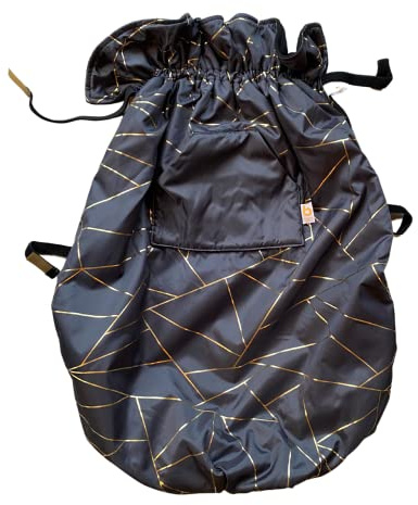 Bundlebean Cosy pour fauteuil roulant enfant – Nylon imperméable doublé polaire, poche avant chauffe-mains, sangles réglables – Ajustement universel pour fauteuil roulant et poussette à besoins