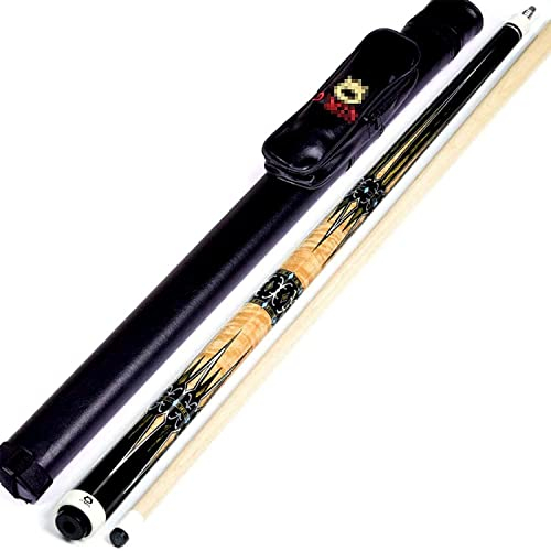 Billard Queue Carbon Fiber Handmade Inlay Queue Carbon-Technologie Low DeflectionAhorn Piano Paint Process 12,75 mm 147 cm(Color:C)