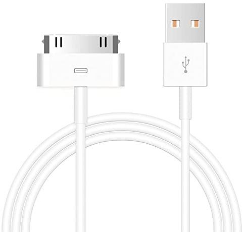Azuxreza Câble USB 30 broches vers USB pour iPhone 4S, 10 cm, iPod Touch 4 3 2 1, iPod Classic 3 2 1