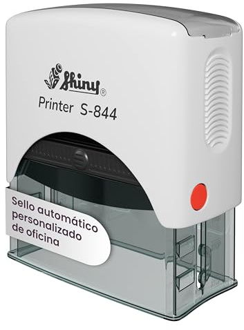 JUST REFINE® Sellos personalizados - Automático - Sello personalizado Perfecto para dirección o empresa, diferentes tamaños disponibles (25 x 70 mm, Blanco / 5 líneas)