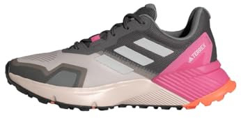 adidas Damen Terrex Soulstride Trail Running Shoes Trailrunning-Schuhe, Putty Mauve/Grey One/Pink Fusion, 42 EU