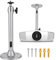 JurciCat 21.5cm Soporte Proyector Techo Soporte Proyector Aluminio 360°Soporte De Techo Giratorio Soporte De Pared Universal Soporte Proyector Pared Mini Soporte De Techo para Proyector