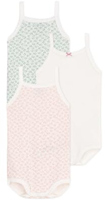 Petit Bateau baby-flicka bärbodys (3-pack), Variant 1, 12 månader