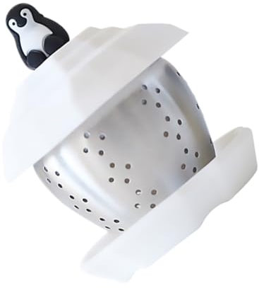 CAXUSD 2stücke Edelstahl Tee-infuser Im Penguin-design Lustiger Teefilter Für Lose Teeblätter Kreatives Teestrainer-accessoire Für Teeliebhaber Für Tassen Und Gläser